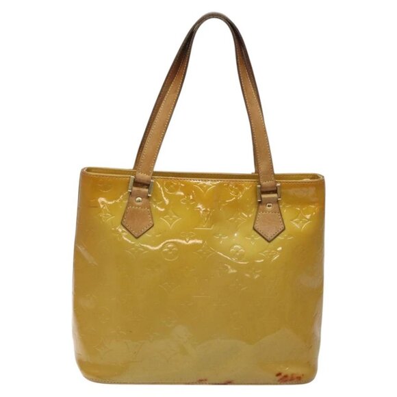 LOUIS VUITTON Monogram Vernis Houston Hand Bag Beige - Picture 2 of 15